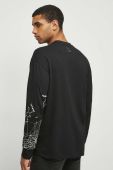 Бавовняний лонгслів Medicine колір чорний з принтом (3592422)