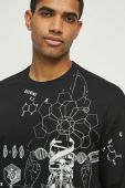 Бавовняний лонгслів Medicine колір чорний з принтом (3592422)