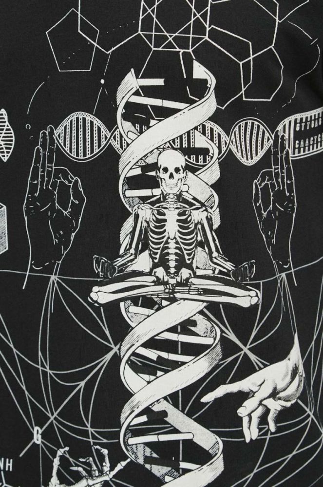 Бавовняний лонгслів Medicine колір чорний з принтом (3592422) фото 5
