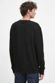 Бавовняна кофта Medicine колір чорний однотонна