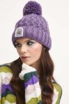 Шапка Medicine жіноча колір фіолетовий з товстого трикотажу Шапка Medicine жіноча колір фіолетовий з товстого трикотажу