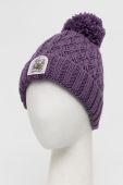 Шапка Medicine жіноча колір фіолетовий з товстого трикотажу