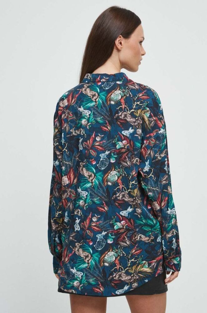 Сорочка Medicine жіноча колір бірюзовий regular класичний комір (3555698) фото 5