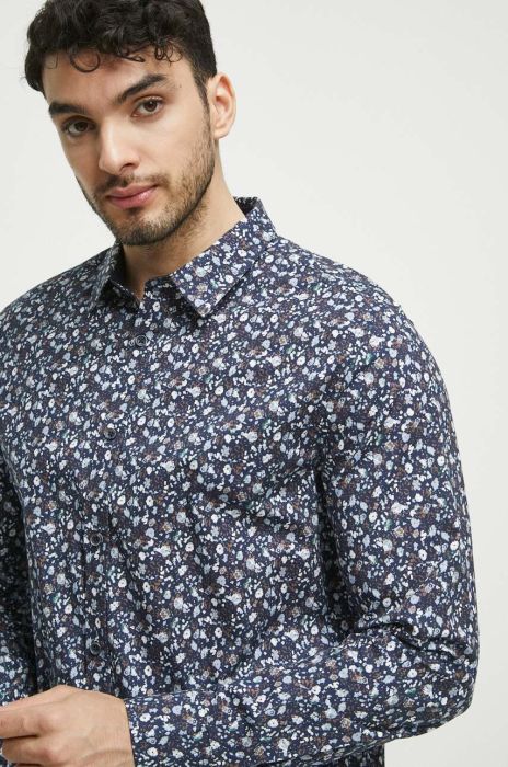 Сорочка Medicine чоловіча колір синій regular класичний комір (3553278)