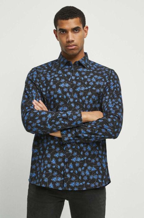 Сорочка Medicine чоловіча колір синій regular класичний комір (3607110)