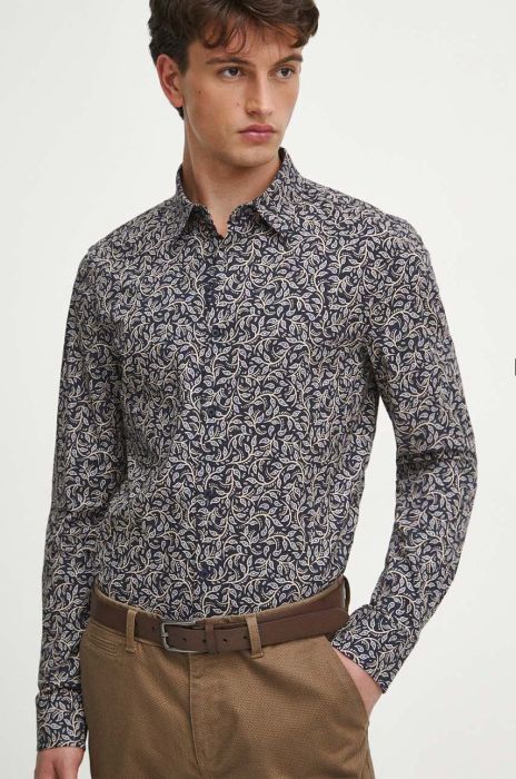 Сорочка Medicine чоловіча колір синій slim класичний комір (3694417)