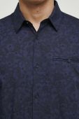 Бавовняна сорочка Medicine чоловіча колір синій slim класичний комір