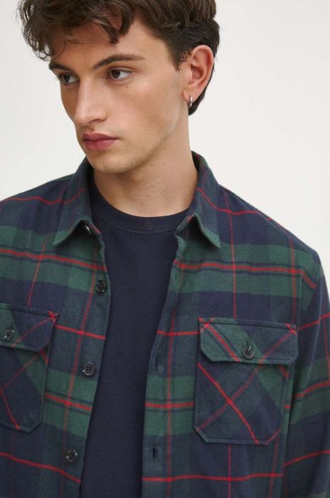 Бавовняна сорочка Medicine чоловіча regular класичний комір колір барвистий (3694432)