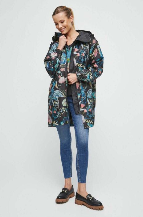 Пальто Medicine жіночий перехідний oversize колір барвистий (3377567)