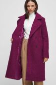 Пальто Medicine жіночий колір рожевий перехідний двобортний