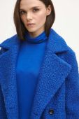 Пальто Medicine жіночий перехідний двобортний колір блакитний
