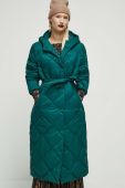 Пальто Medicine жіноче колір зелений зимове (3623595)