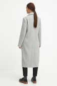 Пальто з домішкою вовни Medicine колір сірий перехідний двобортний (3628579)