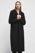 Пальто з домішкою вовни Medicine колір чорний перехідний (3569301)