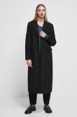 Пальто з домішкою вовни Medicine колір чорний перехідний (3569301)