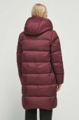Пухове пальто Medicine жіночий колір бордовий зимовий