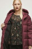Пухове пальто Medicine жіночий колір бордовий зимовий