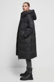 Пухове пальто Medicine колір чорний зимовий oversize