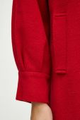 Вовняне пальто Medicine жіночий колір червоний перехідне