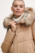 Пальто Medicine жіночий колір бежевий зимовий oversize