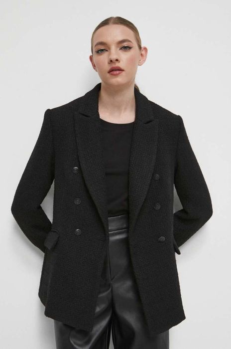 Піджак Medicine колір чорний двобортний однотонна