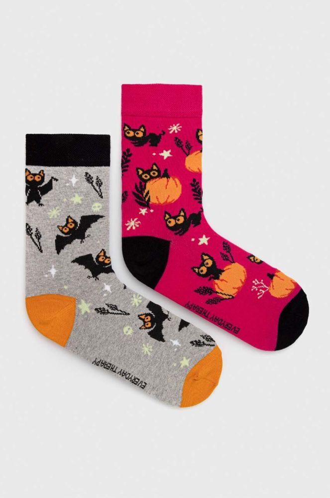 Бавовняні шкарпетки Medicine 2-pack жіночі колір барвистий (3639800)