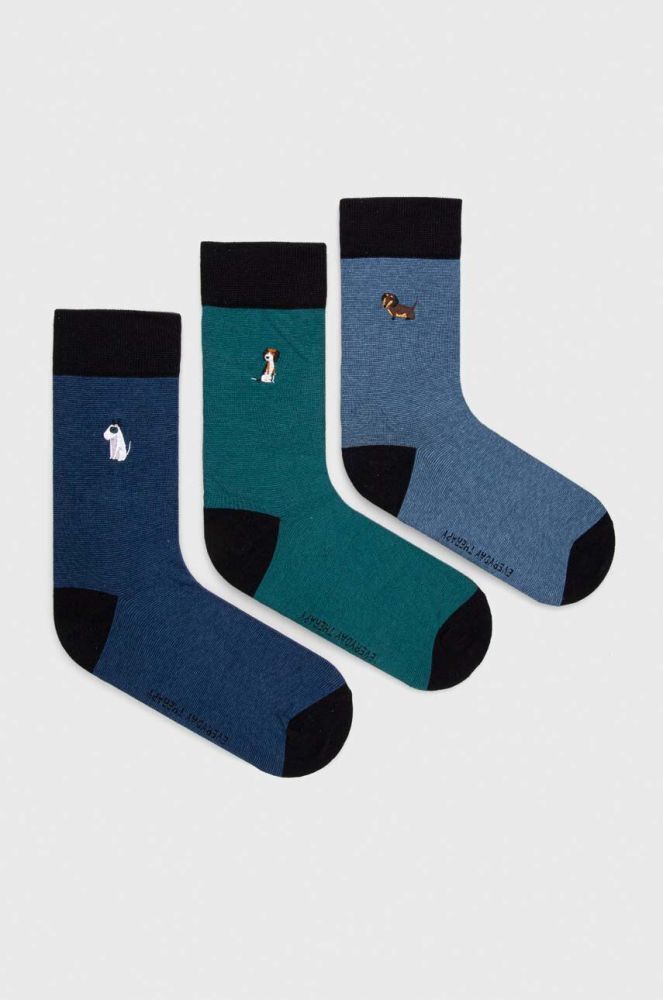 Бавовняні шкарпетки Medicine 3-pack колір барвистий (3627654)