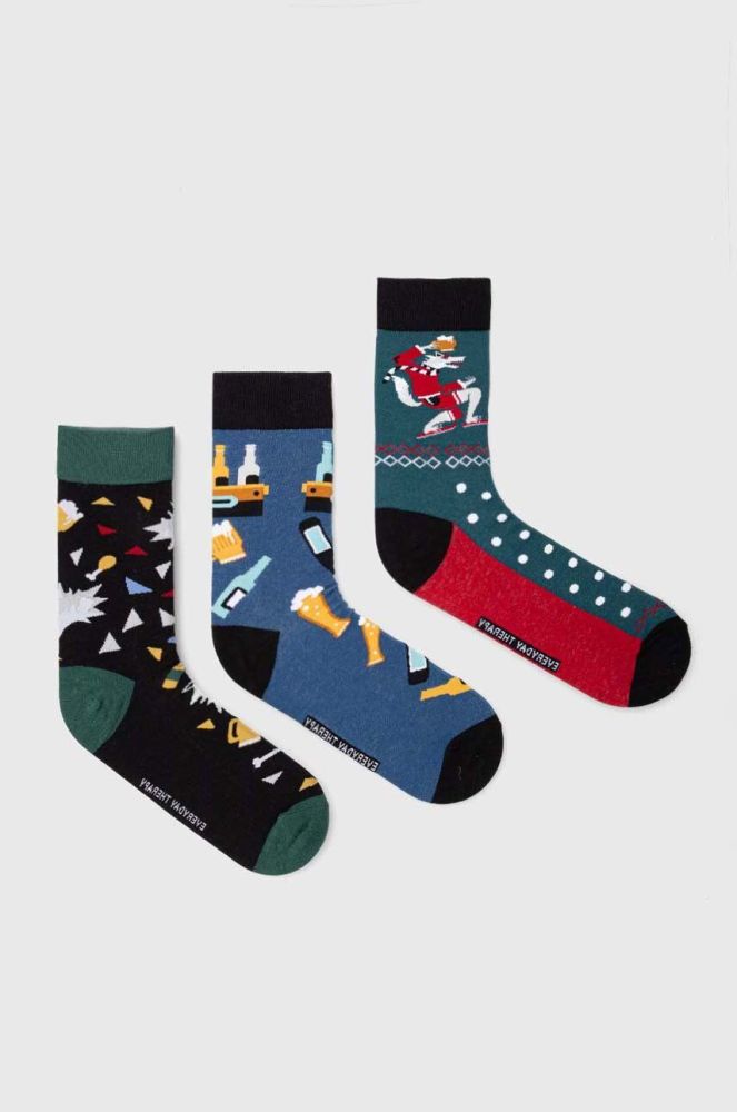 Бавовняні шкарпетки Medicine 3-pack колір барвистий (3599260)