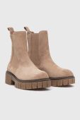 Замшеві черевики Medicine колір бежевий на платформі