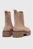 Замшеві черевики Medicine колір бежевий на платформі