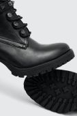 Черевики Medicine колір чорний каблук блок злегка утеплена