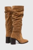 Чоботи Medicine колір коричневий каблук блок