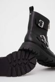 Черевики Medicine колір чорний на платформі злегка утеплена