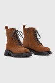 Замшеві черевики Medicine колір коричневий на платформі злегка утеплена Замшеві черевики Medicine колір коричневий на платформі злегка утеплена