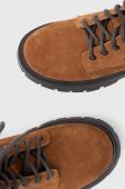 Замшеві черевики Medicine колір коричневий на платформі злегка утеплена Замшеві черевики Medicine колір коричневий на платформі злегка утеплена
