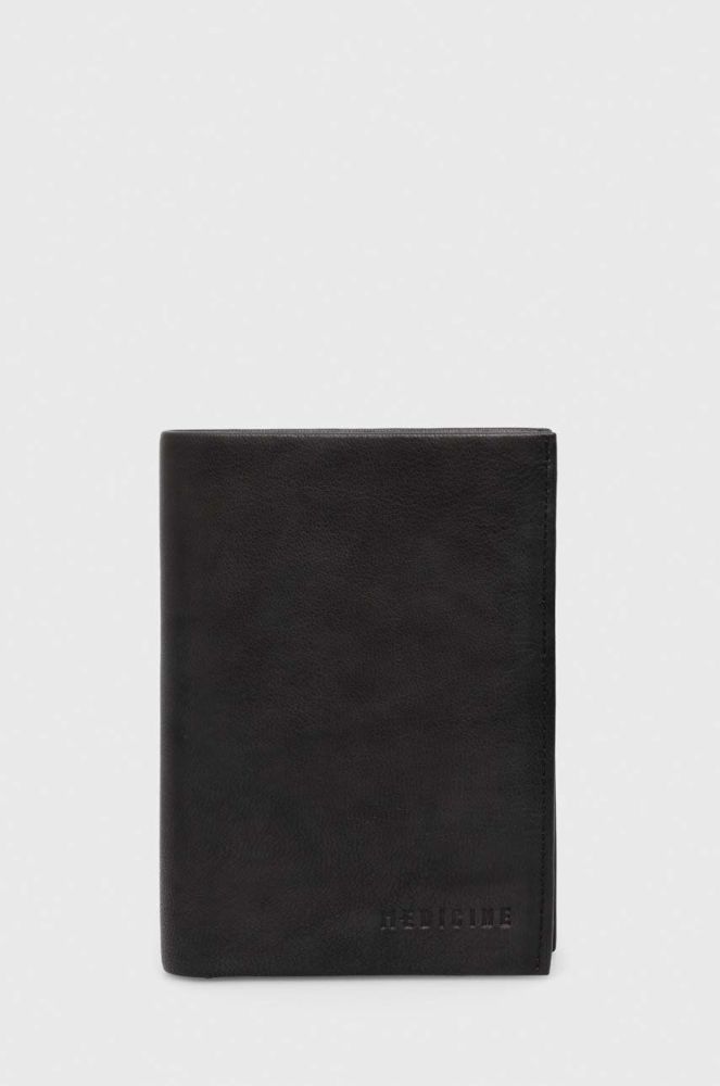 Шкіряний гаманець Medicine чоловічий колір чорний (3607133)