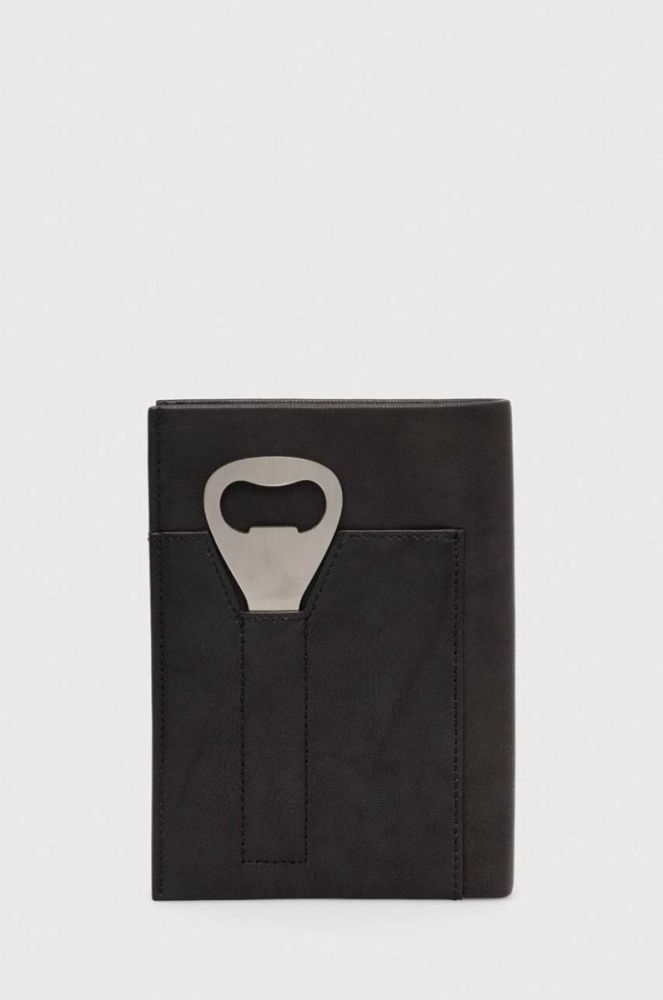 Шкіряний гаманець Medicine чоловічий колір чорний (3607133) фото 2