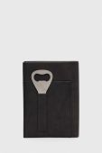 Шкіряний гаманець Medicine чоловічий колір чорний (3607133)