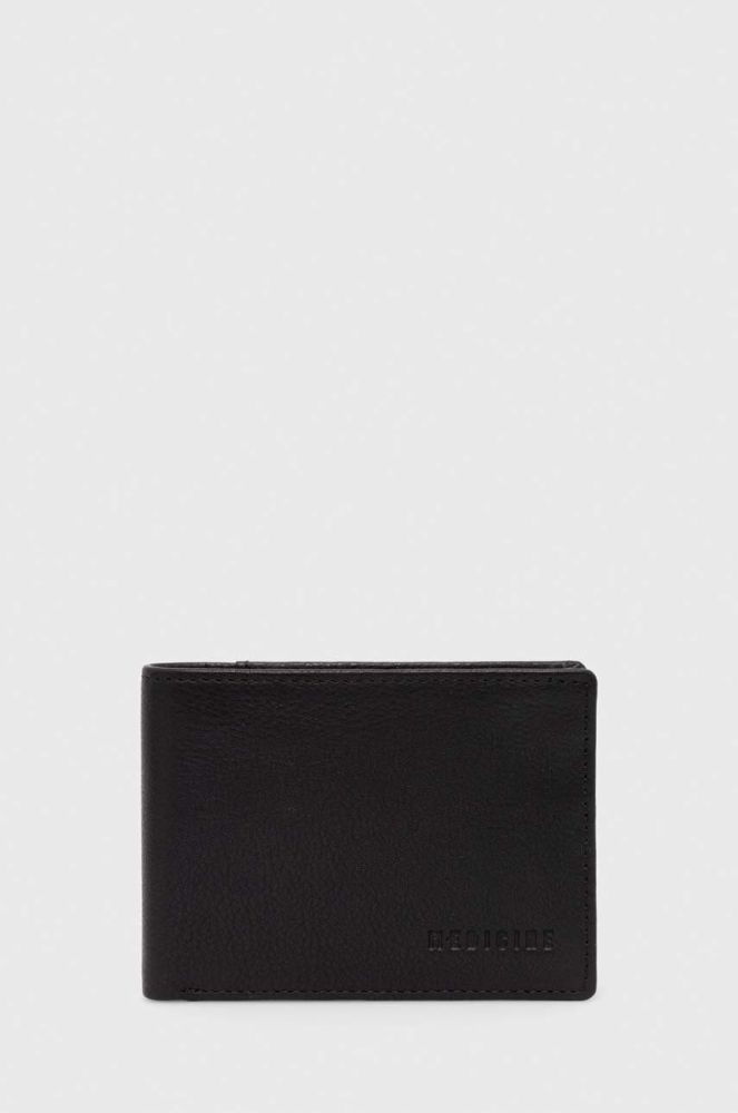 Шкіряний гаманець Medicine чоловічий колір чорний (3603918)