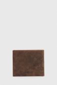 Шкіряний гаманець Medicine чоловічий колір коричневий (3680715)