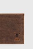 Шкіряний гаманець Medicine чоловічий колір коричневий (3680715)