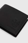 Шкіряний гаманець Medicine чоловічий колір чорний (3680716)