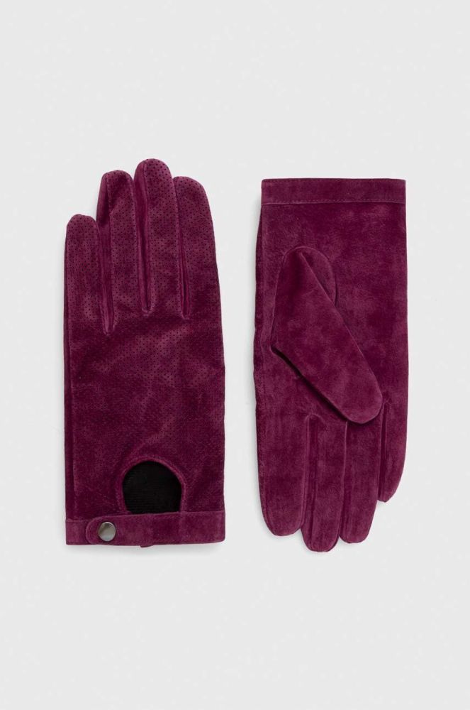 Замшеві рукавички Medicine колір рожевий