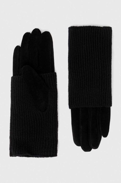 Замшеві рукавички Medicine колір чорний (3608697)