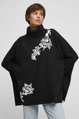 Пончо Medicine колір чорний