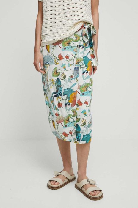 Спідниця Medicine колір бежевий midi пряма (3375921) Спідниця Medicine колір бежевий midi пряма (3375921)