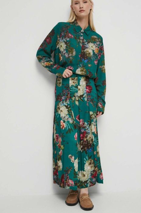 Спідниця Medicine колір зелений maxi розкльошена (3469425) Спідниця Medicine колір зелений maxi розкльошена (3469425)