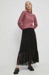 Спідниця Medicine колір чорний maxi розкльошена (3469431) Спідниця Medicine колір чорний maxi розкльошена (3469431)