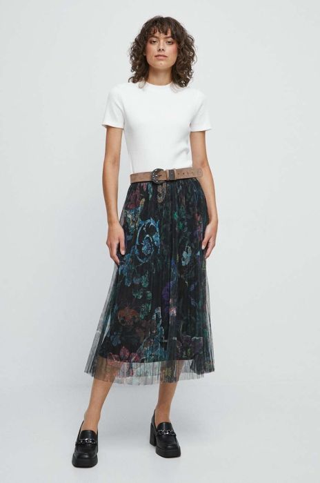 Спідниця Medicine midi розкльошена колір барвистий (3472900) Спідниця Medicine midi розкльошена колір барвистий (3472900)