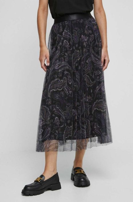 Спідниця Medicine колір чорний midi розкльошена (3545479) Спідниця Medicine колір чорний midi розкльошена (3545479)